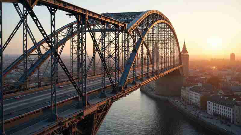 2,000-Ton Metal Structure to Crown Nantes' Anne-de-Bretagne Bridge, Concept art for illustrative purpose, tags: pont de nantes - Monok